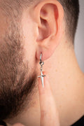 Men Stainless Steel Hoop Earrings Durable Fashion Modern Design