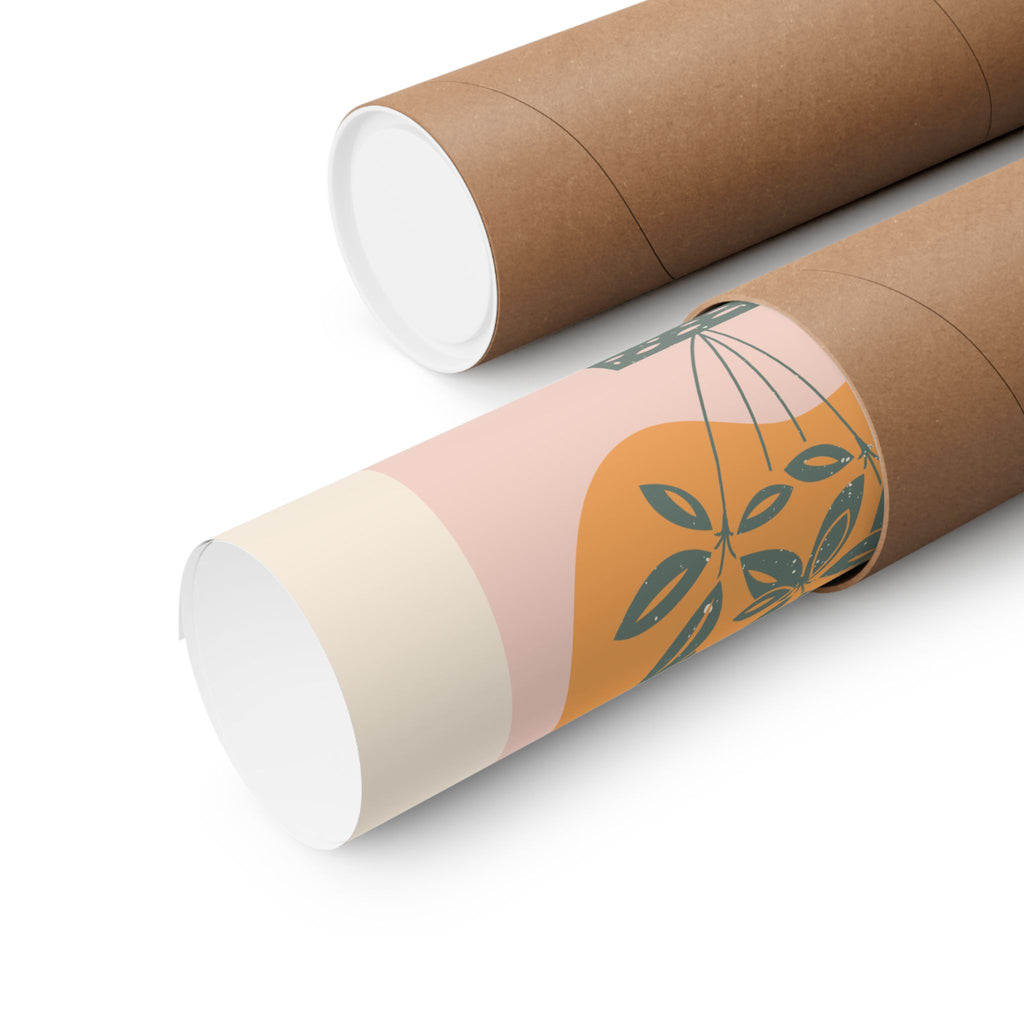 "Be happy, sad, or angry. Just be yourself." Botanical Wall Art — Matte Poster