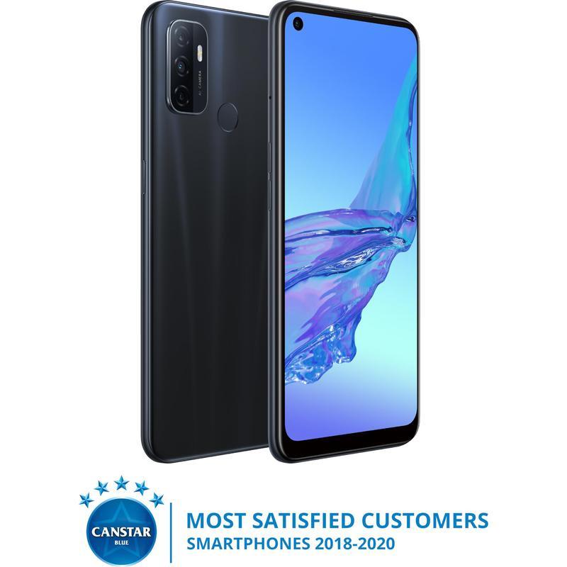 OPPO A53s 128GB Electric Black - 6.5' HD+ LED Screen, Qualcomm SM4250