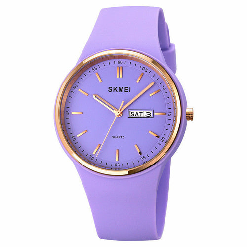 Silicone Quartz Female Student Calendar Watch